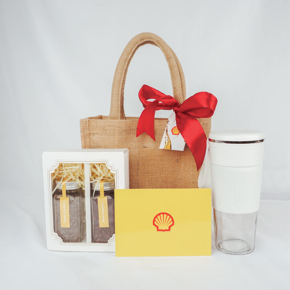 Jute Bag with Portable Blender