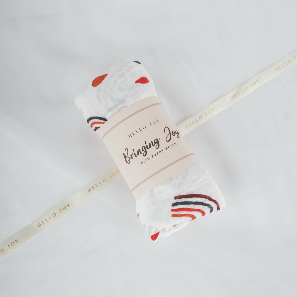 Baby Muslin Swaddle - Rainbow