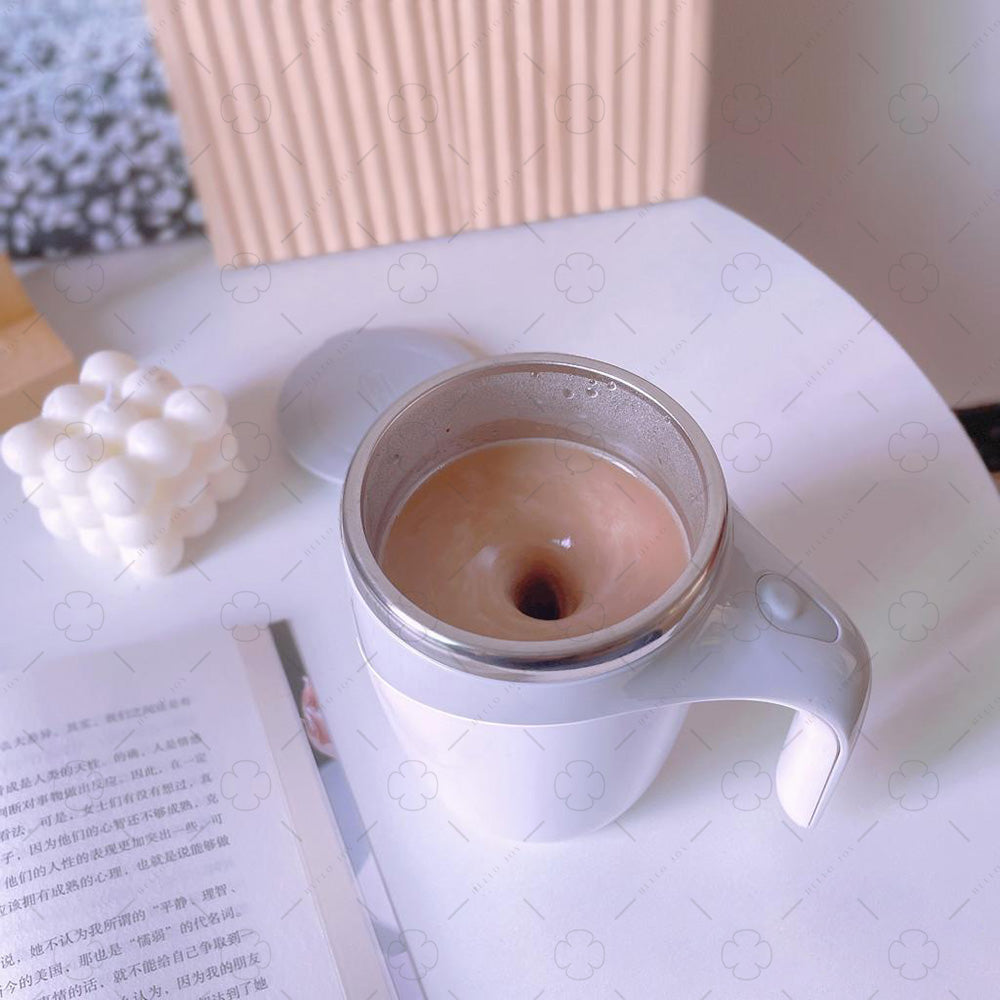 Self-Stirring Coffee Mug With Handle