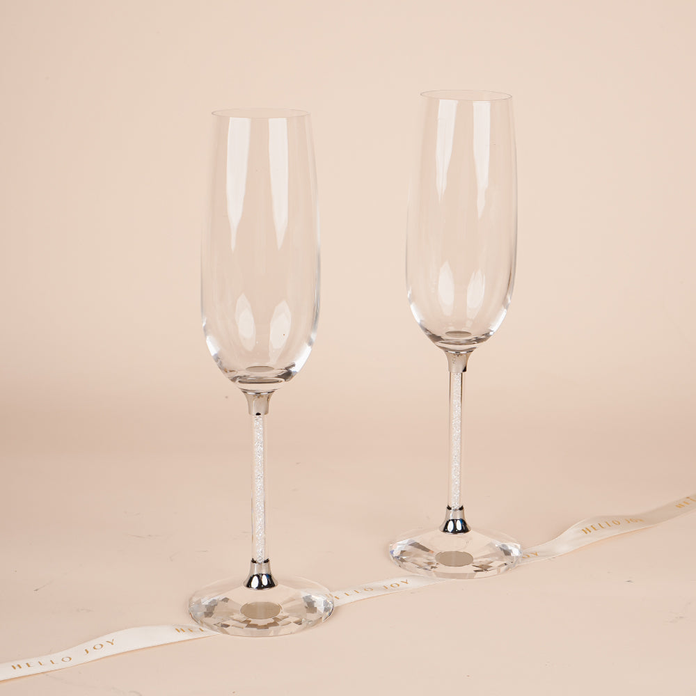Crystal Elegance Champagne Glass Gift Set