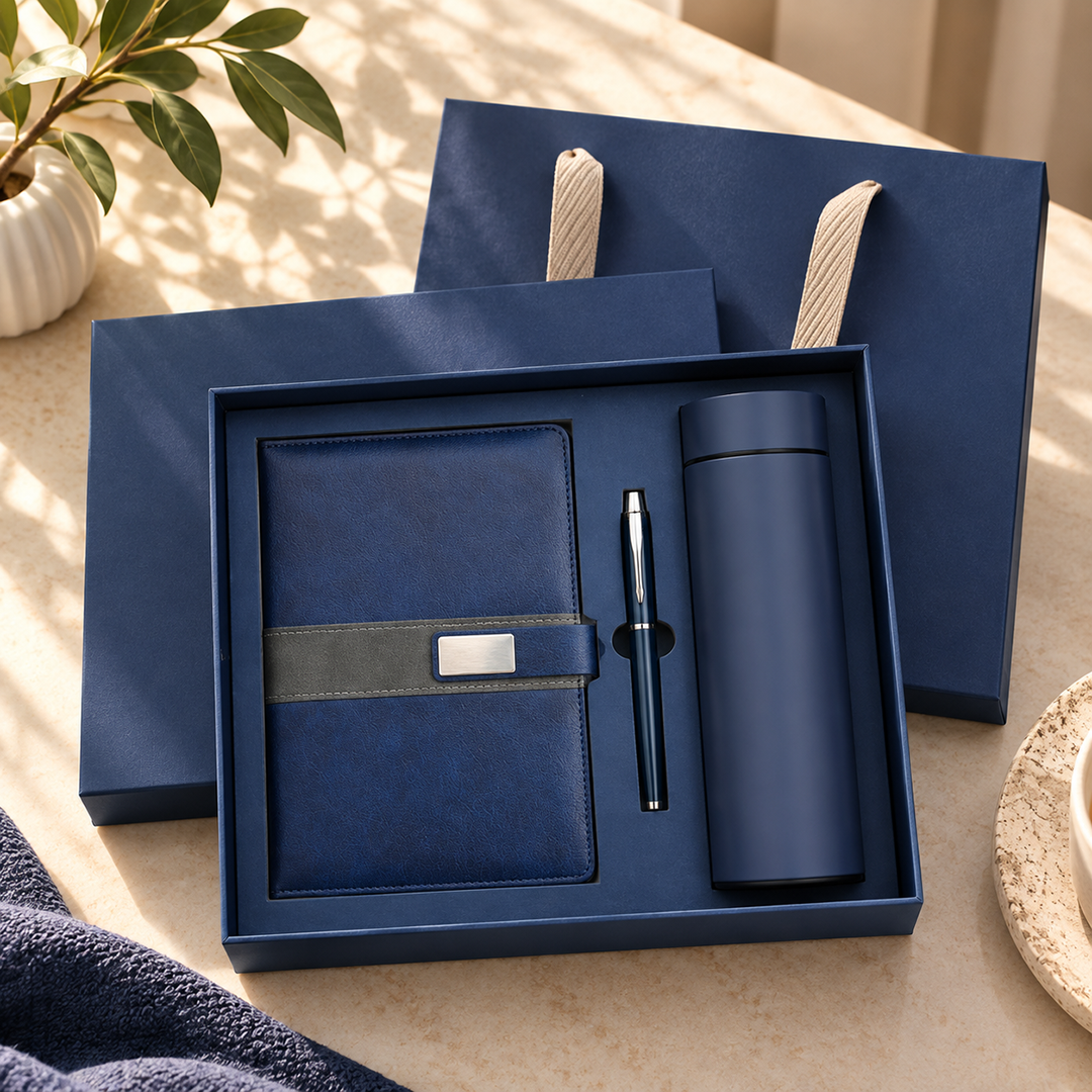Executive Notebook & Flask Set