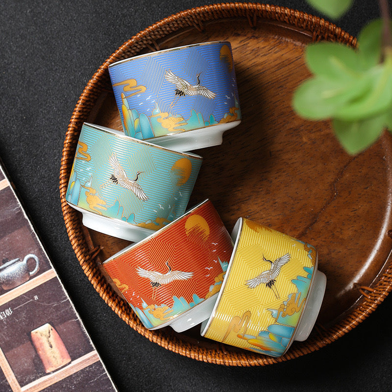 Four Seasons Chinese Tea Cups Set