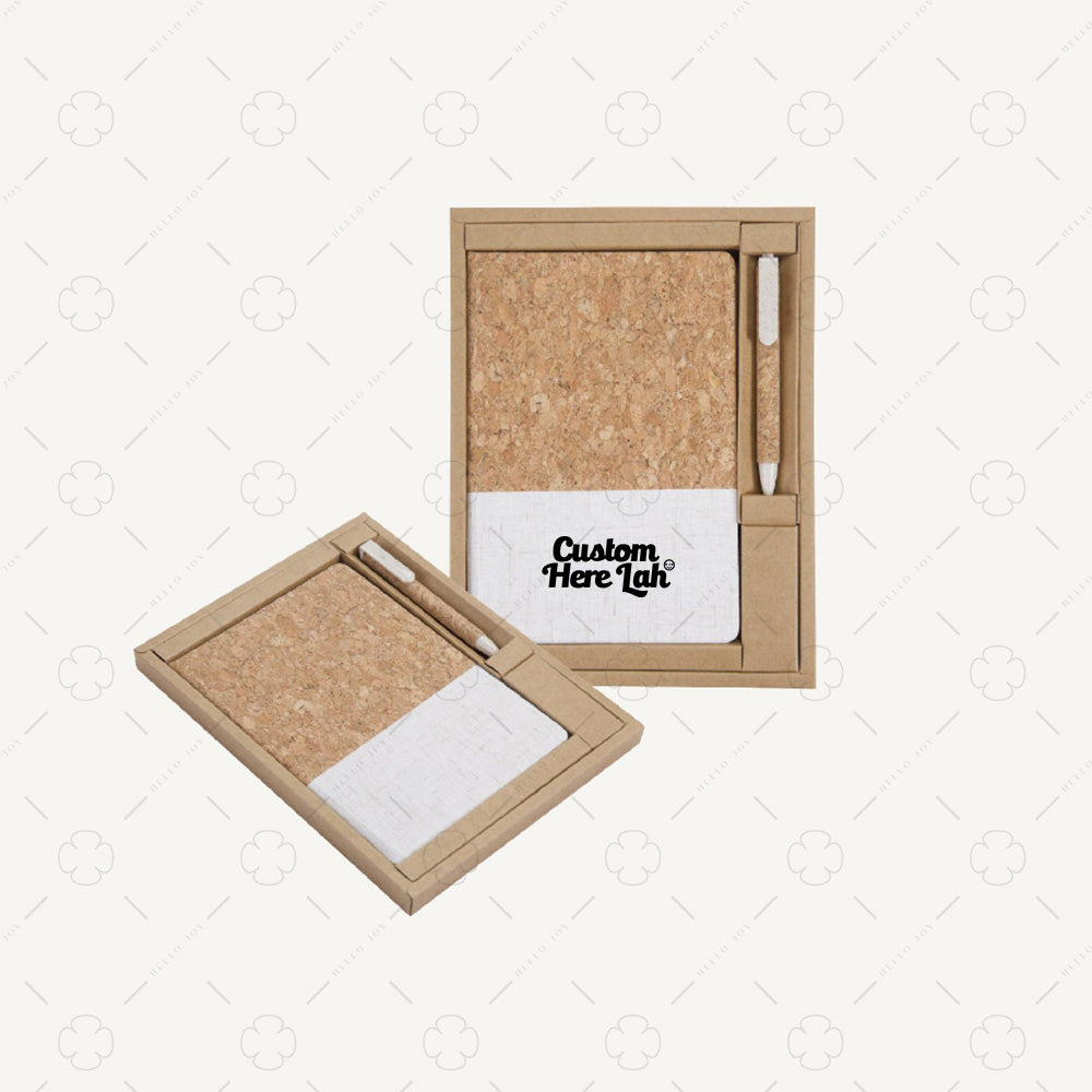 Recycled Cork Notebook Set A