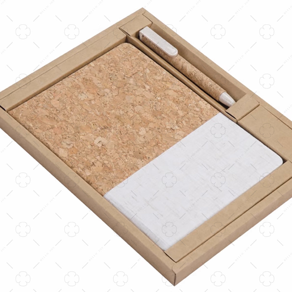 Recycled Cork Notebook Set A