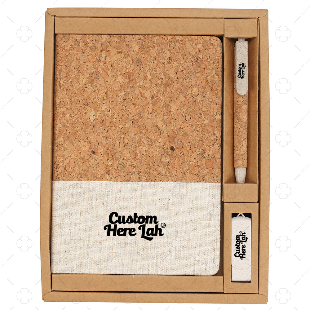 Recycled Cork Notebook Set B