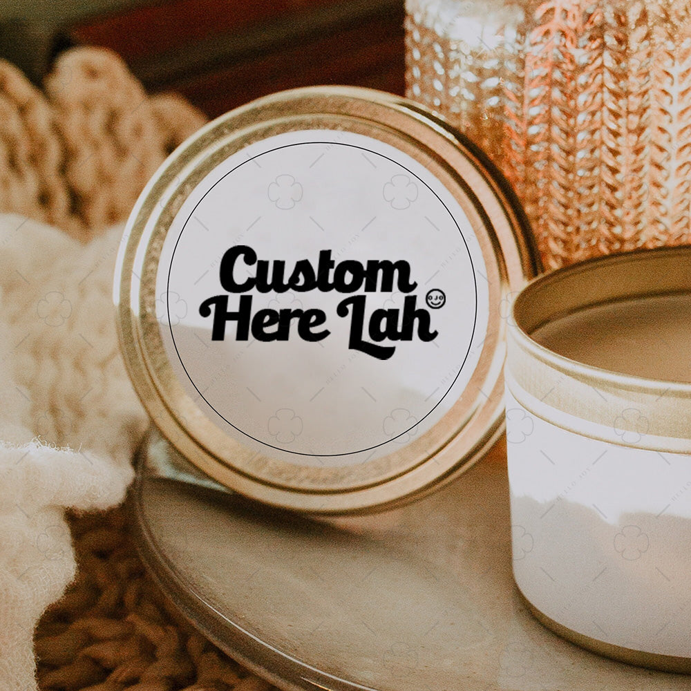 Travel Size Candle with Custom Label
