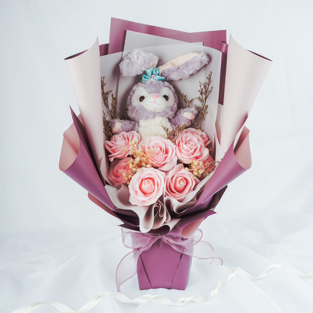 Bunny Rose Bouquet (Soap Flower)