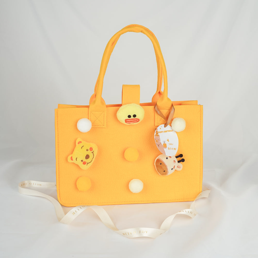 Yellow Little Tote Bag